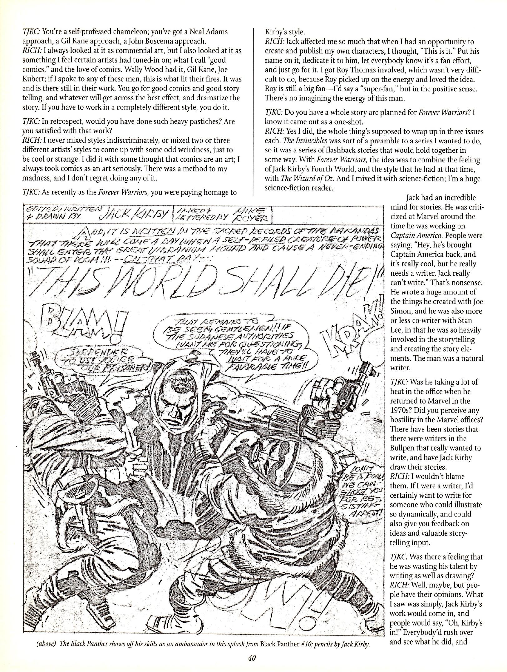 Read online The Jack Kirby Collector comic -  Issue #29 - 39