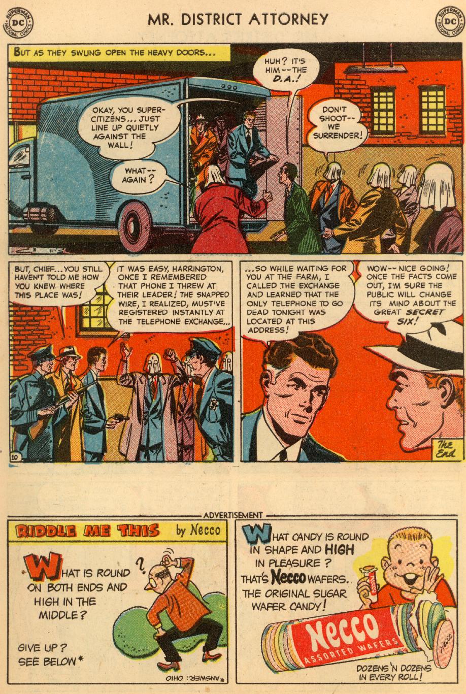 Read online Mr. District Attorney comic -  Issue #27 - 12