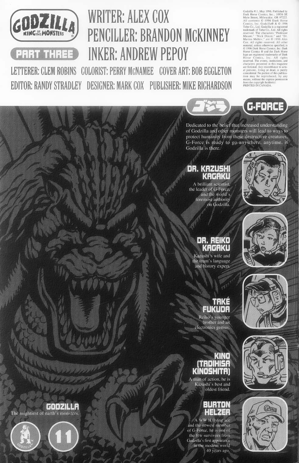 Read online Godzilla (1995) comic -  Issue #11 - 3