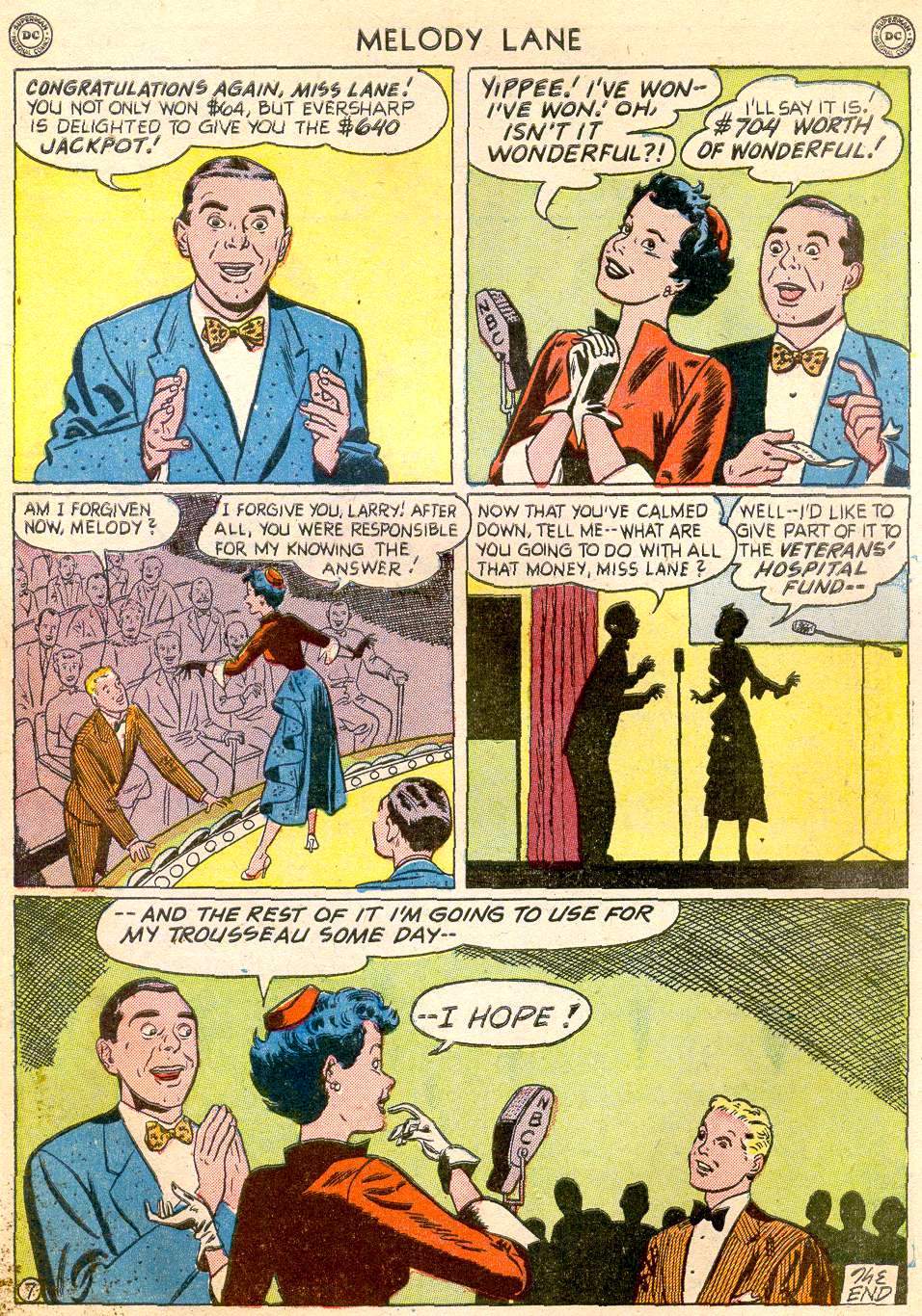 Read online Miss Melody Lane of Broadway comic -  Issue #3 - 47