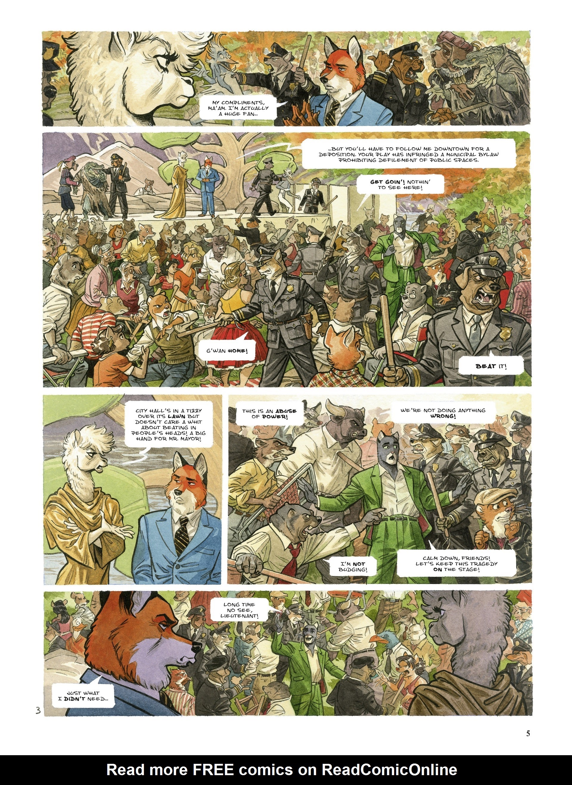 Read online Blacksad: They All Fall Down comic -  Issue #1 - 5