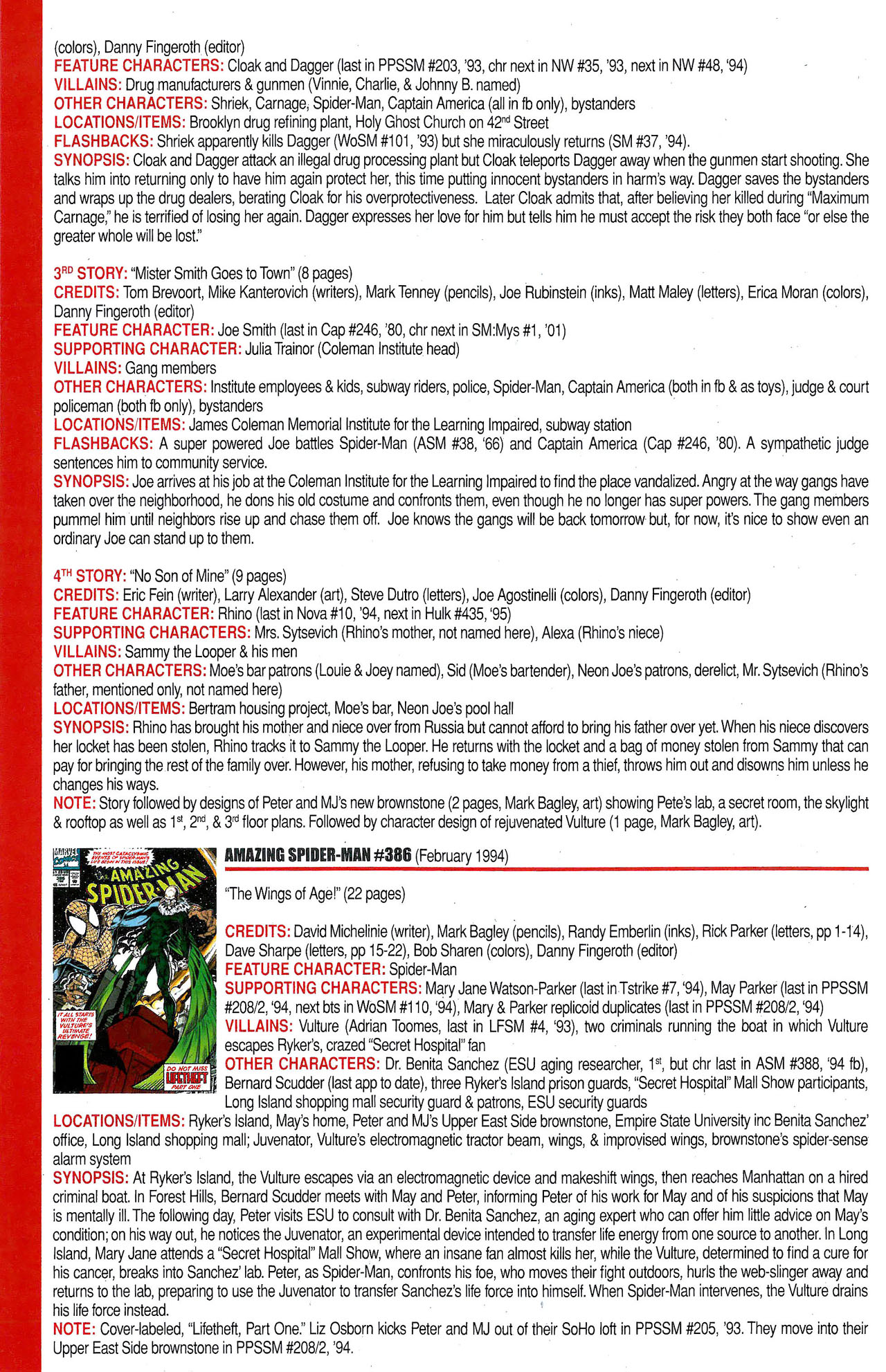 Read online Official Index to the Marvel Universe comic -  Issue #9 - 14