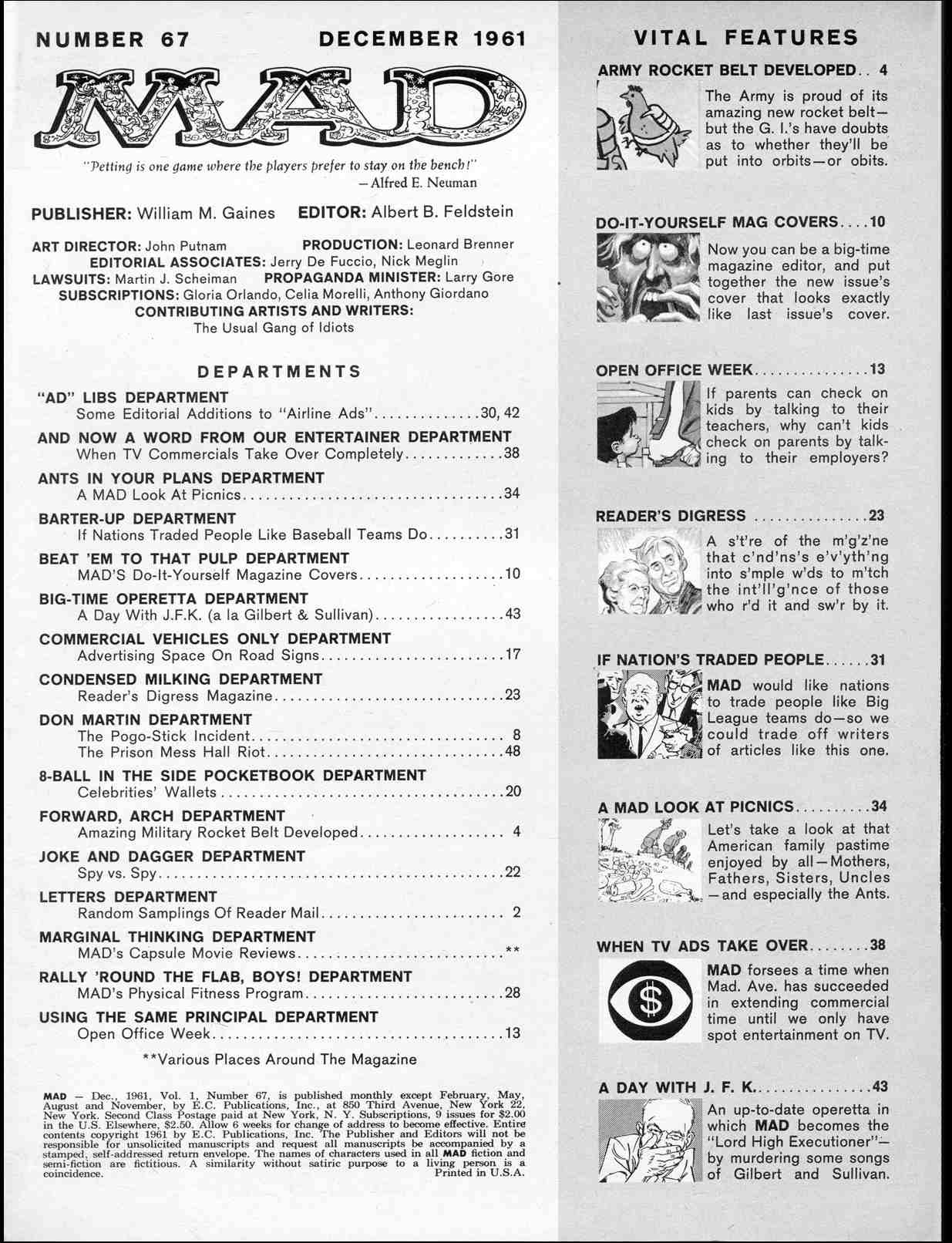 Read online MAD comic -  Issue #67 - 3