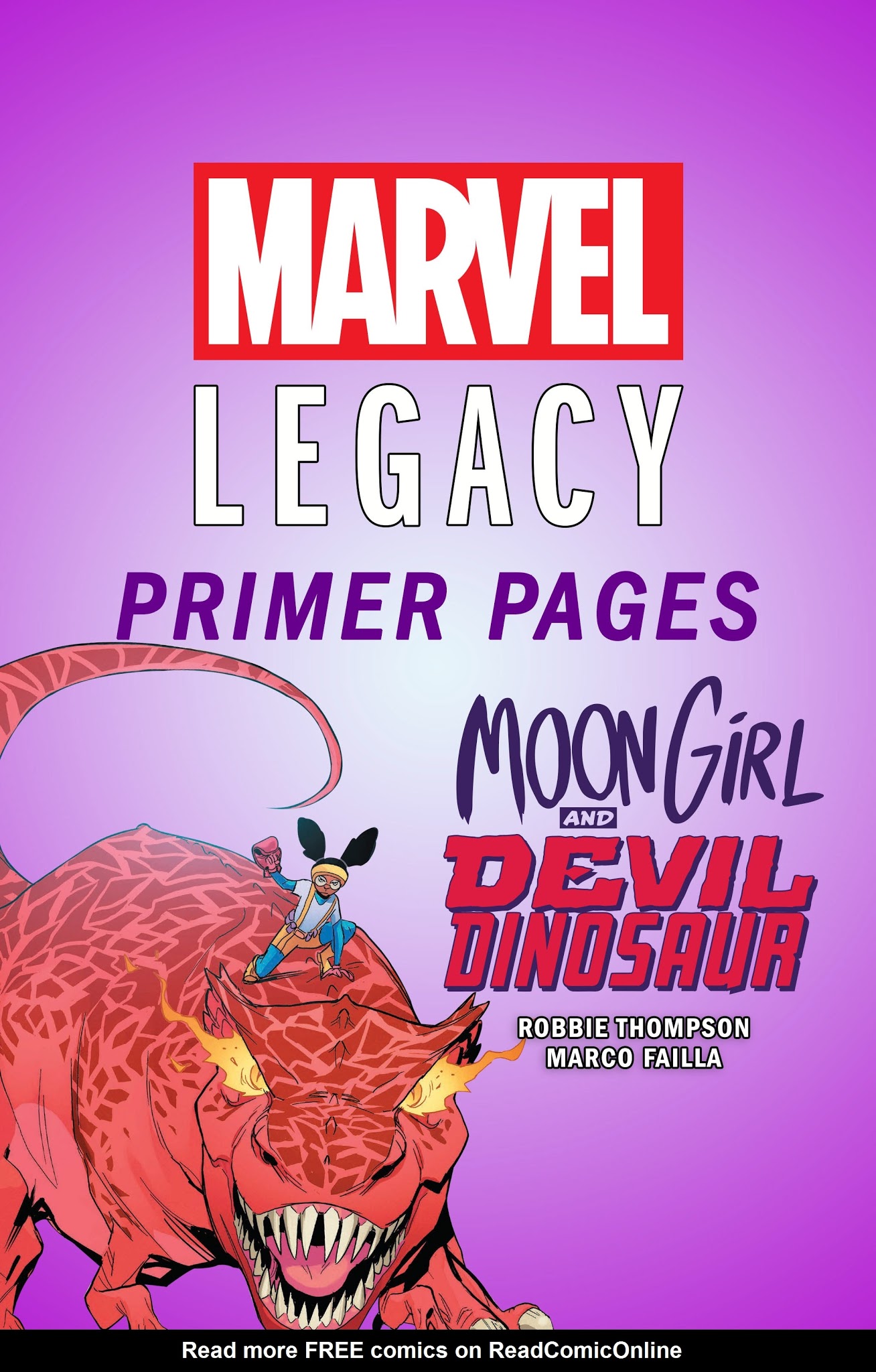 Read online Moon Girl And Devil Dinosaur comic -  Issue # _Marvel Legacy Primer Pages - 1