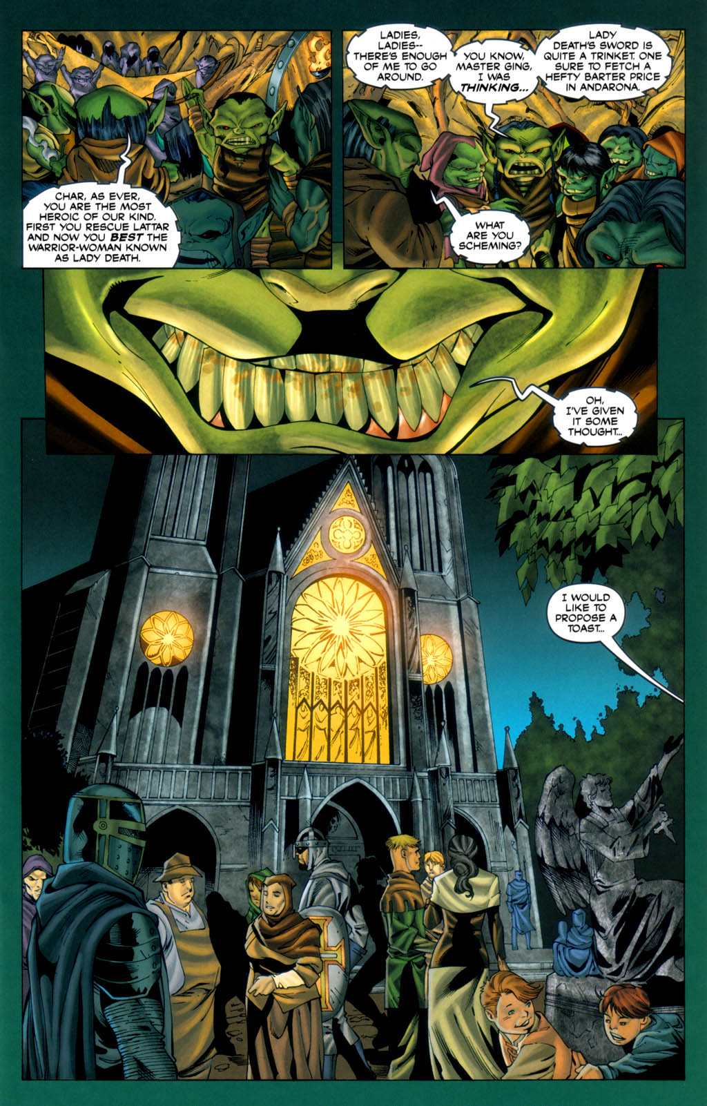 Read online Brian Pulido's Medieval Lady Death comic -  Issue #1 - 17