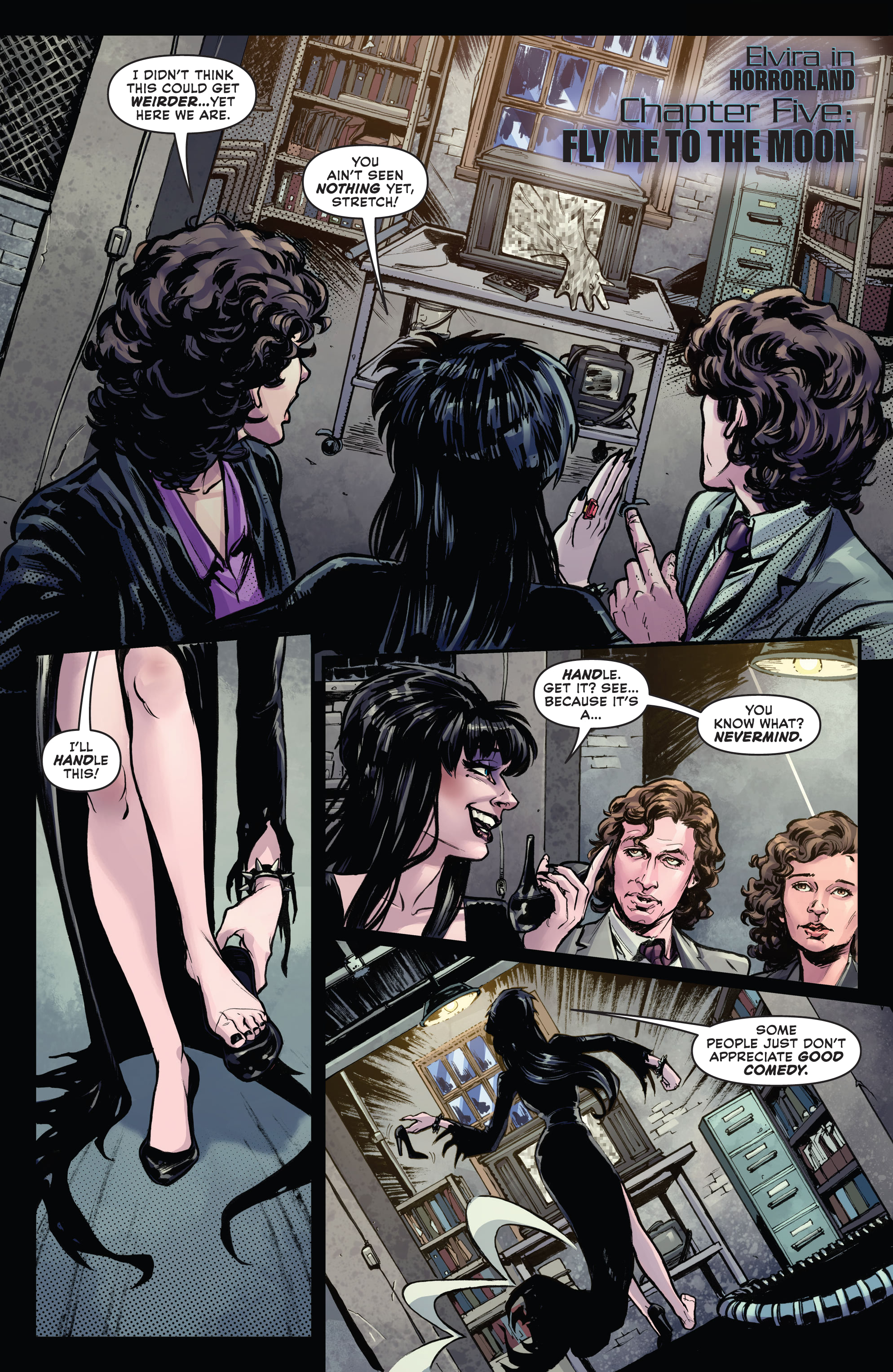 Read online Elvira in Horrorland comic -  Issue #5 - 7