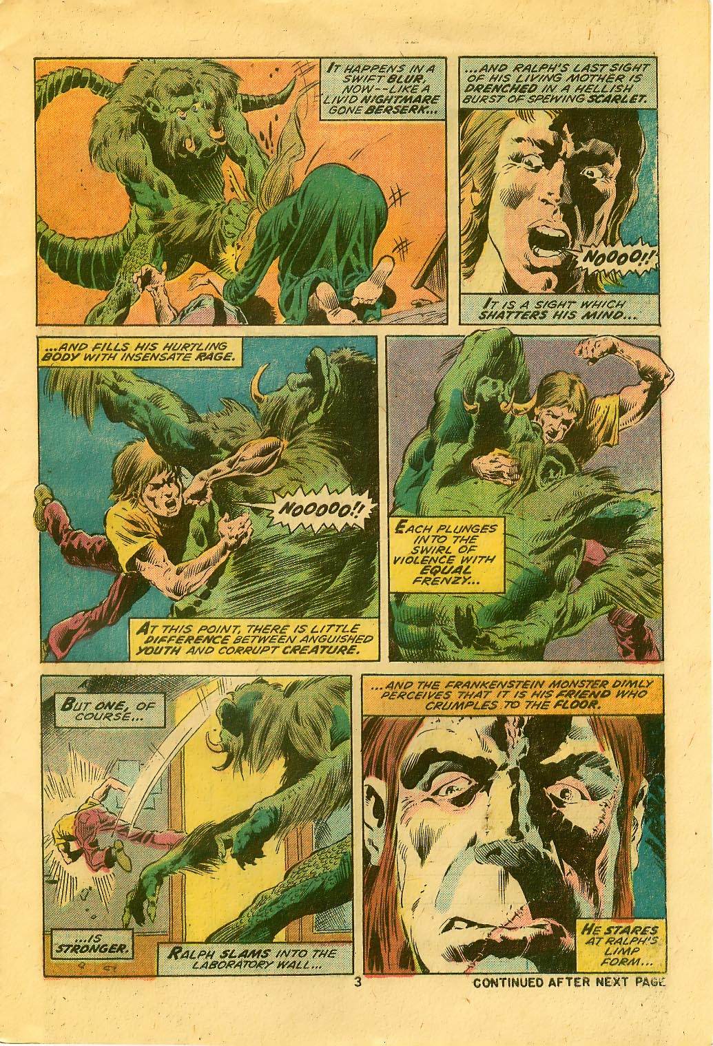 Read online Frankenstein (1973) comic -  Issue #14 - 4