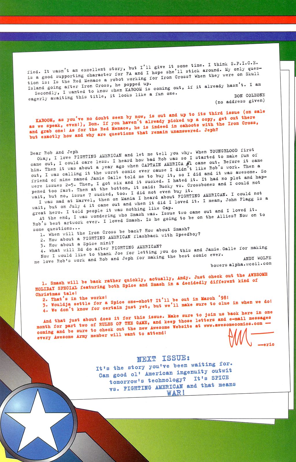 Read online Fighting American: Rules of the Game comic -  Issue #1 - 26