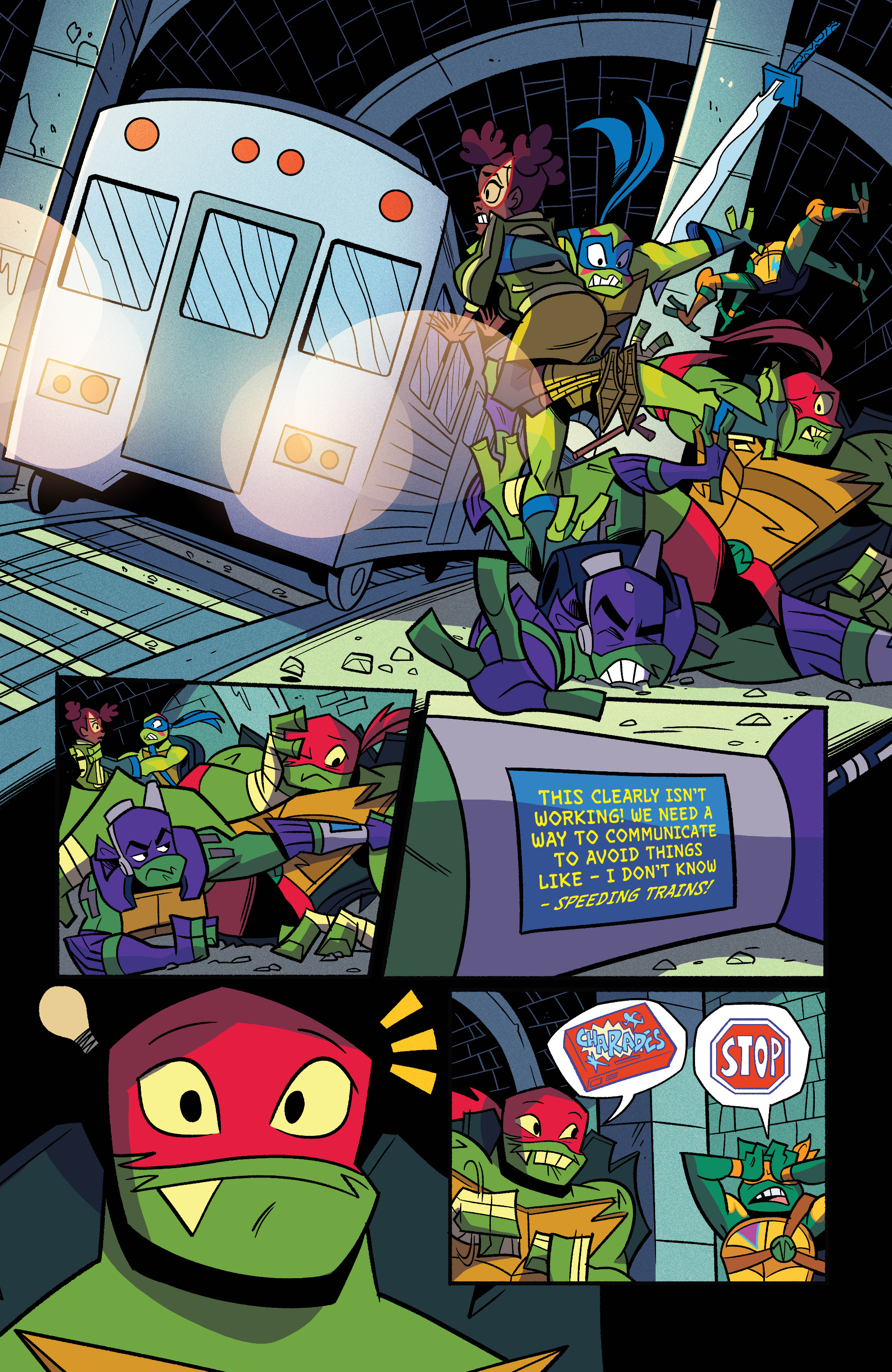 Read online Rise of the Teenage Mutant Ninja Turtles: Sound Off! comic -  Issue #3 - 16