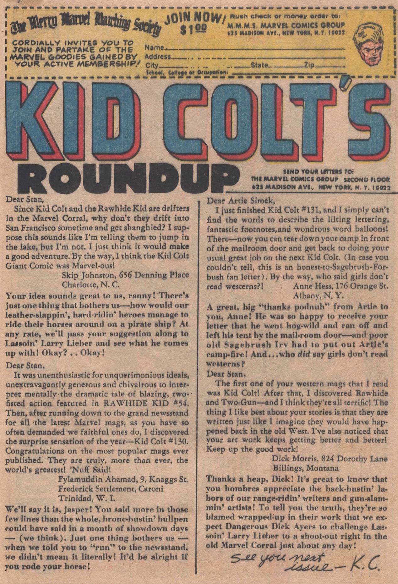 Read online Kid Colt Outlaw comic -  Issue #133 - 33