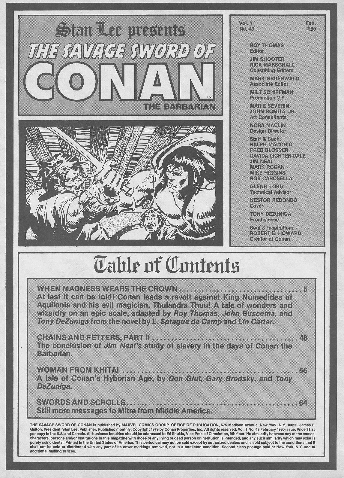 Read online The Savage Sword Of Conan comic -  Issue #49 - 3