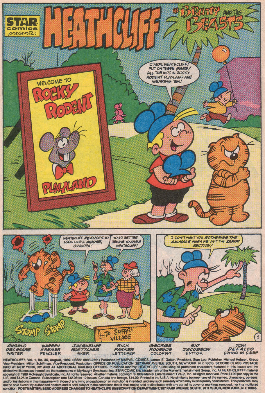 Read online Heathcliff comic -  Issue #36 - 3