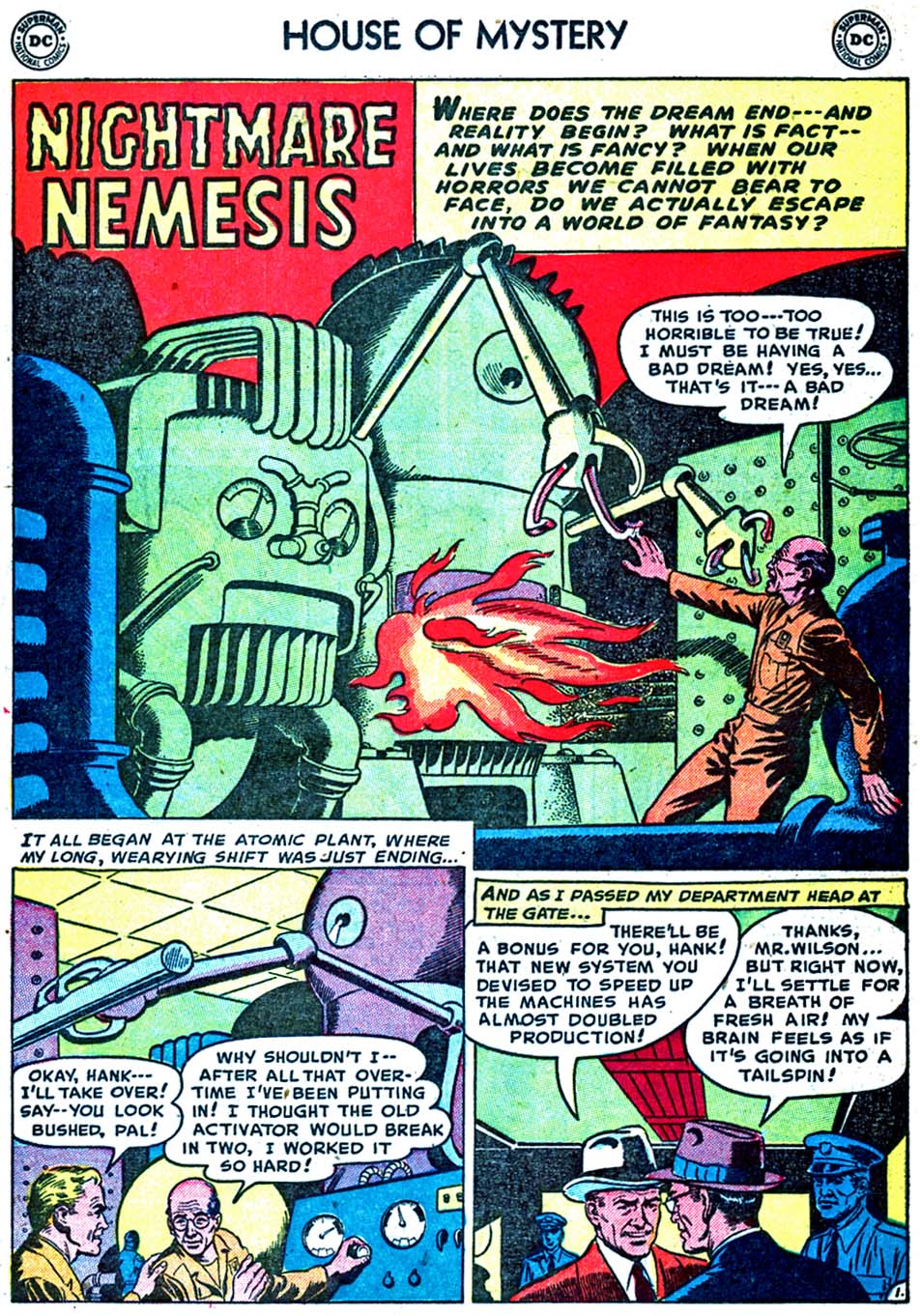 Read online House of Mystery (1951) comic -  Issue #13 - 19