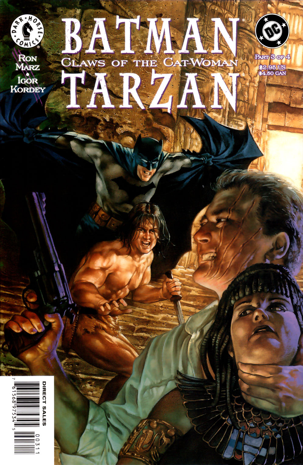 Read online Batman/Tarzan: Claws of the Cat-Woman comic -  Issue #3 - 1