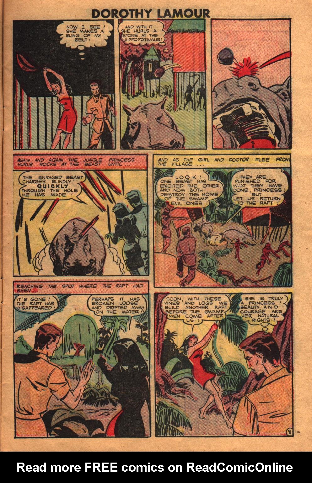 Read online Dorothy Lamour Jungle Princess comic -  Issue #2 - 9