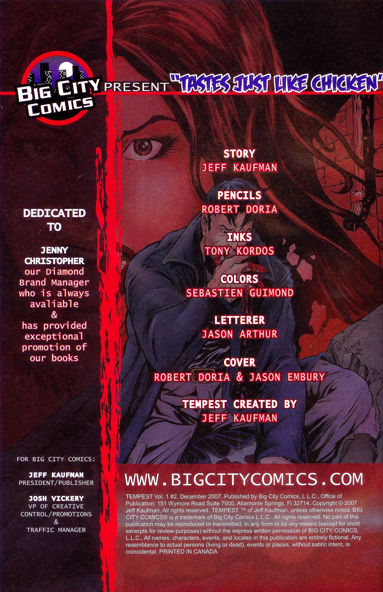 Read online Tempest (2007) comic -  Issue #2 - 2