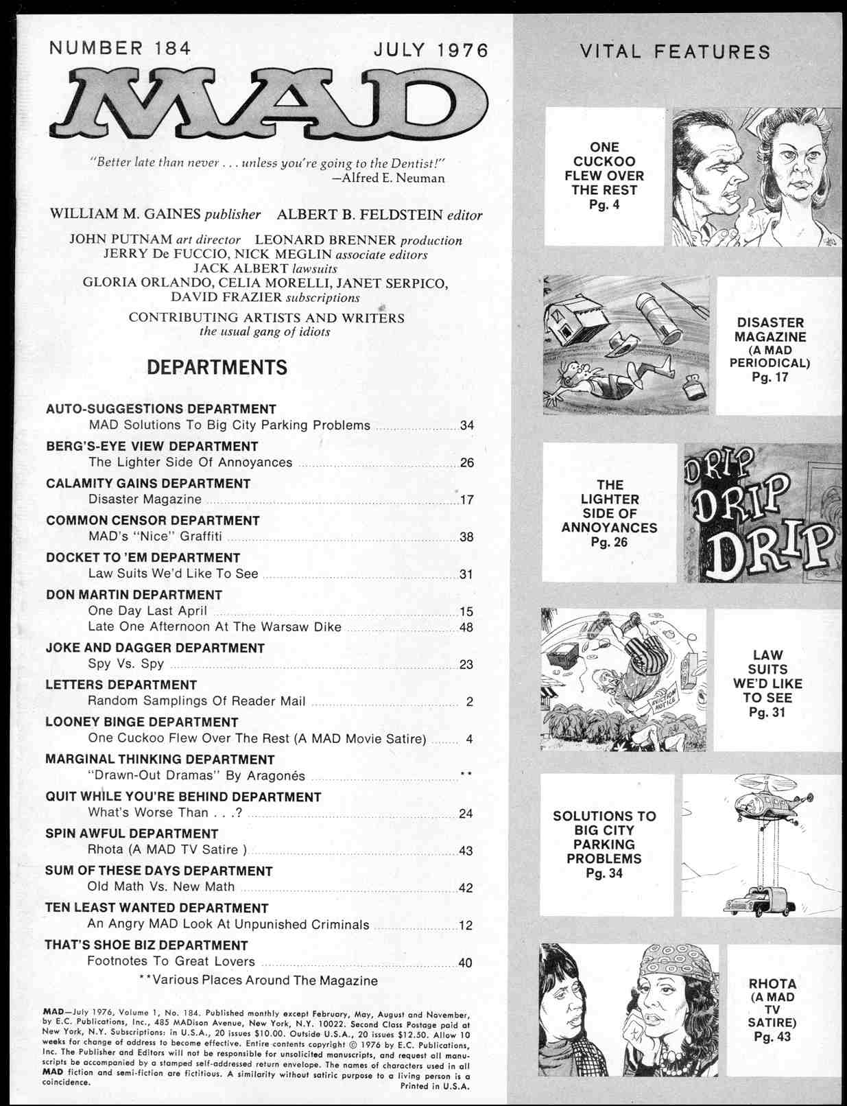 Read online MAD comic -  Issue #184 - 3