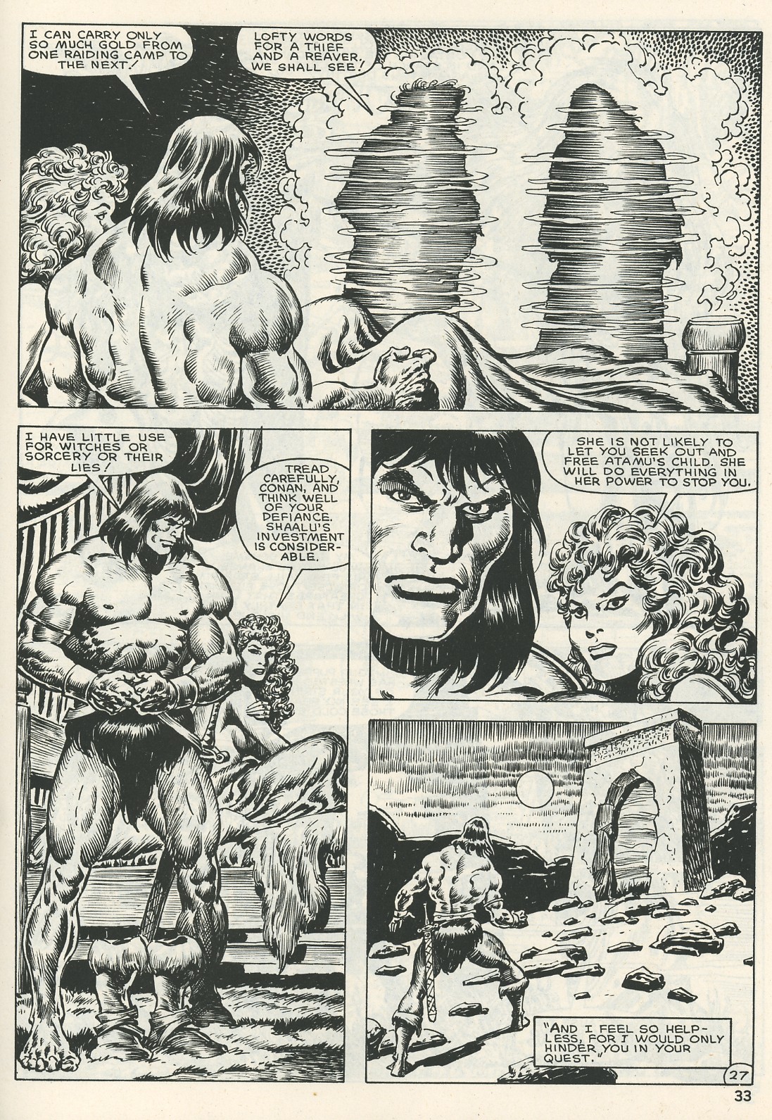 Read online The Savage Sword Of Conan comic -  Issue #123 - 33