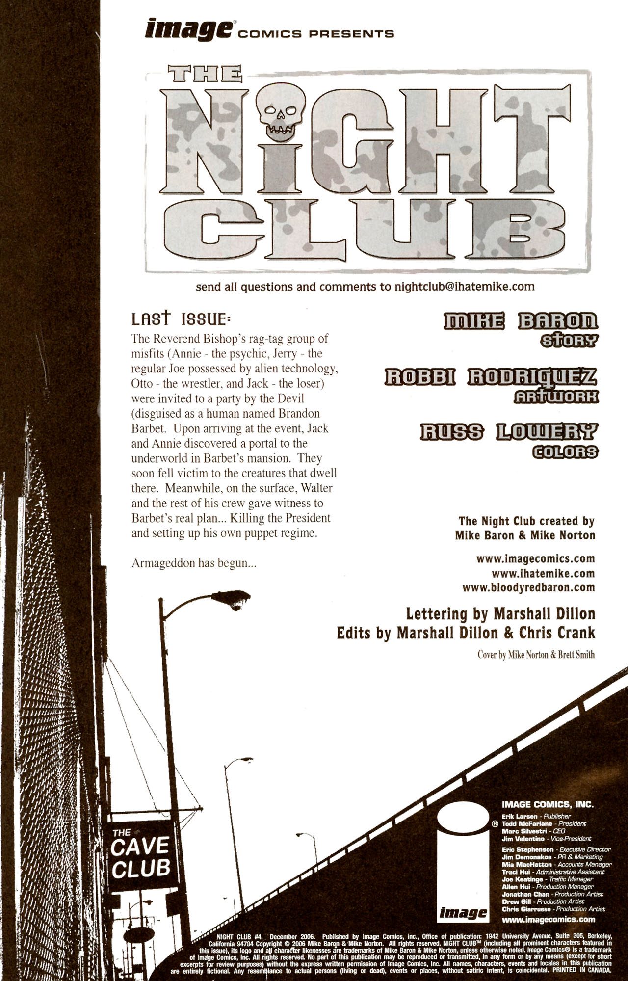 Read online Night Club comic -  Issue #4 - 2