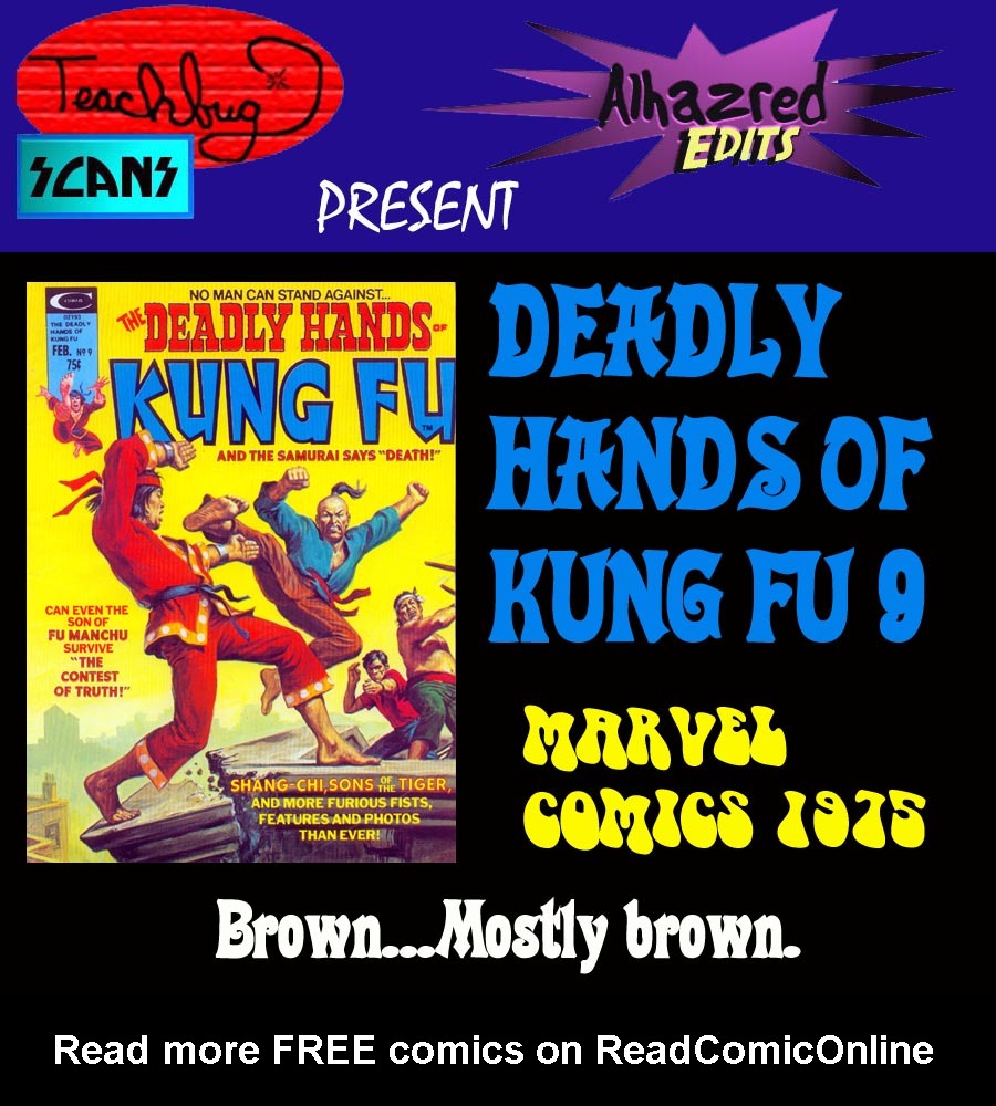 Read online The Deadly Hands of Kung Fu comic -  Issue #9 - 1