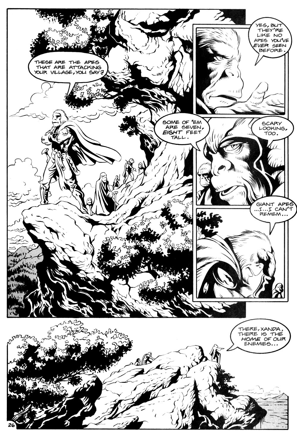 Read online Planet of the Apes (1990) comic -  Issue #9 - 28