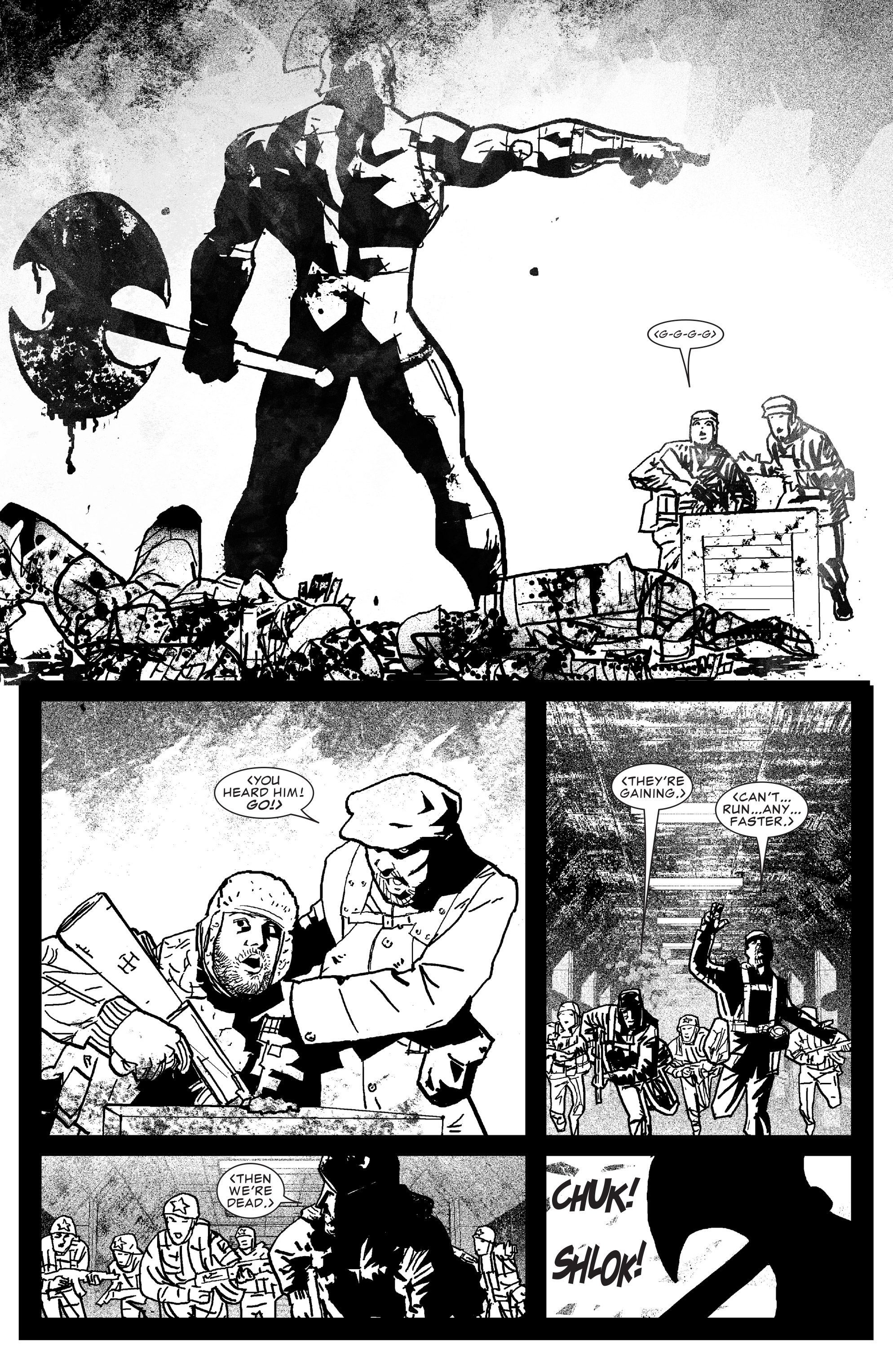 Read online The Savage Axe of Ares (B&W) comic -  Issue # Full - 6