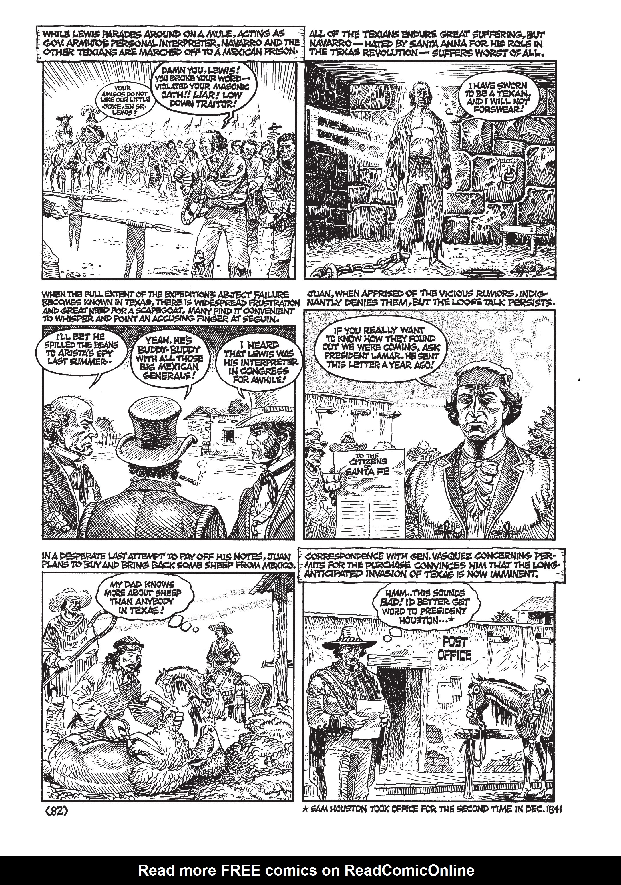Read online Jack Jackson's American History: Los Tejanos and Lost Cause comic -  Issue # TPB (Part 1) - 85