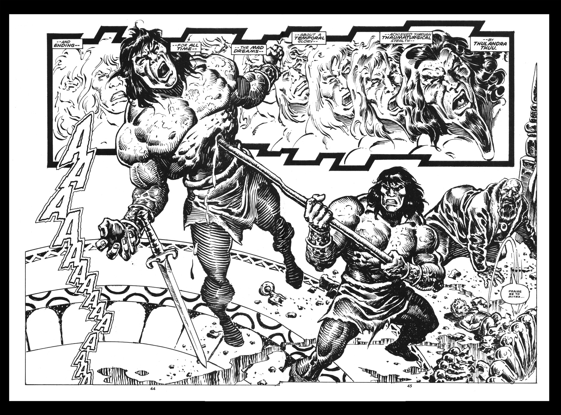 Read online The Savage Sword Of Conan comic -  Issue #214 - 44