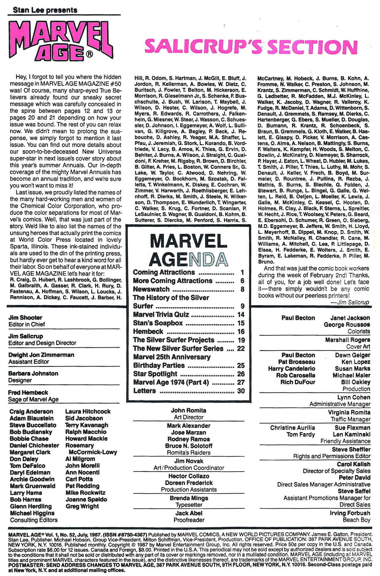 Read online Marvel Age comic -  Issue #52 - 2