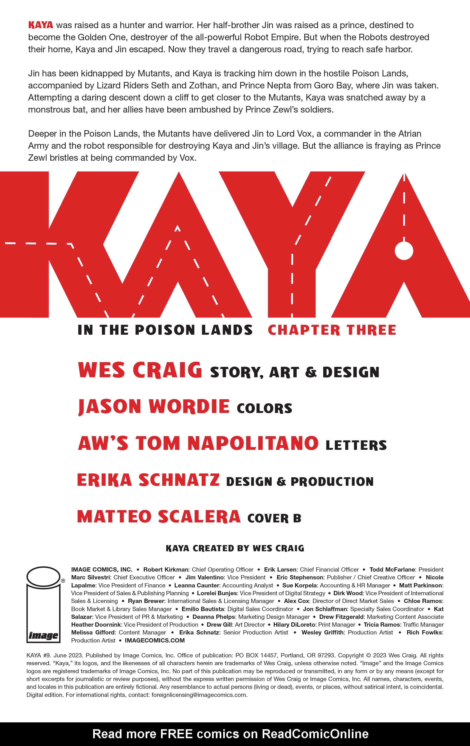 Read online Kaya comic -  Issue #9 - 2