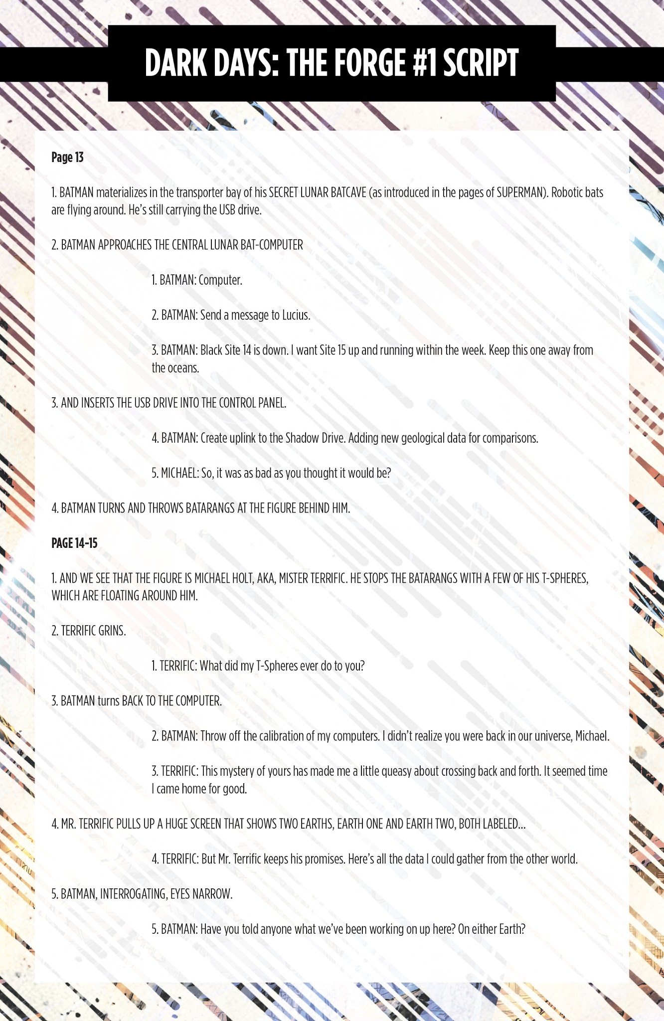 Read online Dark Days: The Forge/Casting Director's Cut comic -  Issue # Full - 72