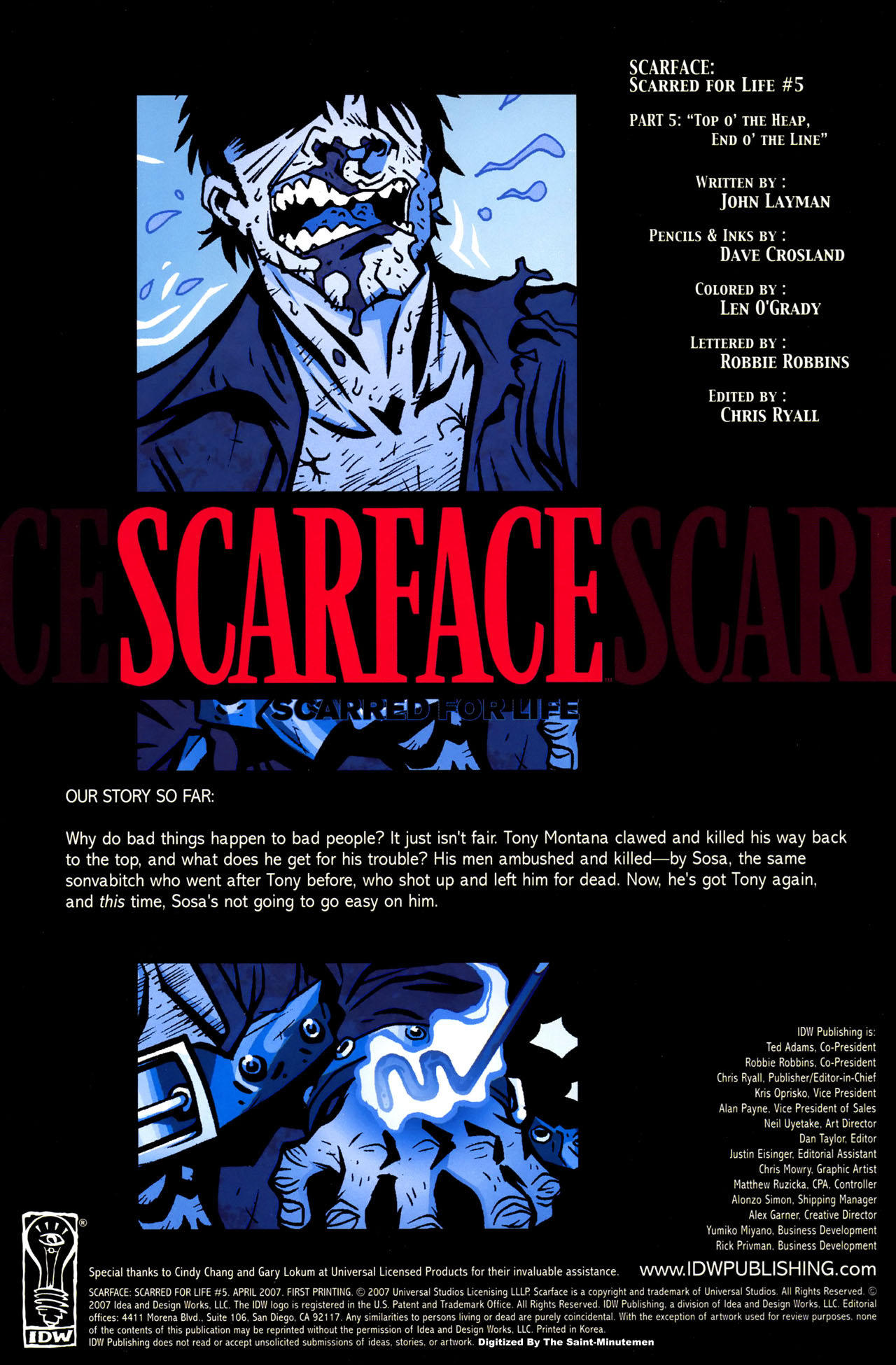 Read online Scarface: Scarred for Life comic -  Issue #5 - 2