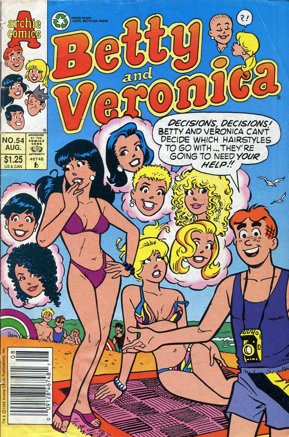 Read online Betty and Veronica (1987) comic -  Issue #54 - 1