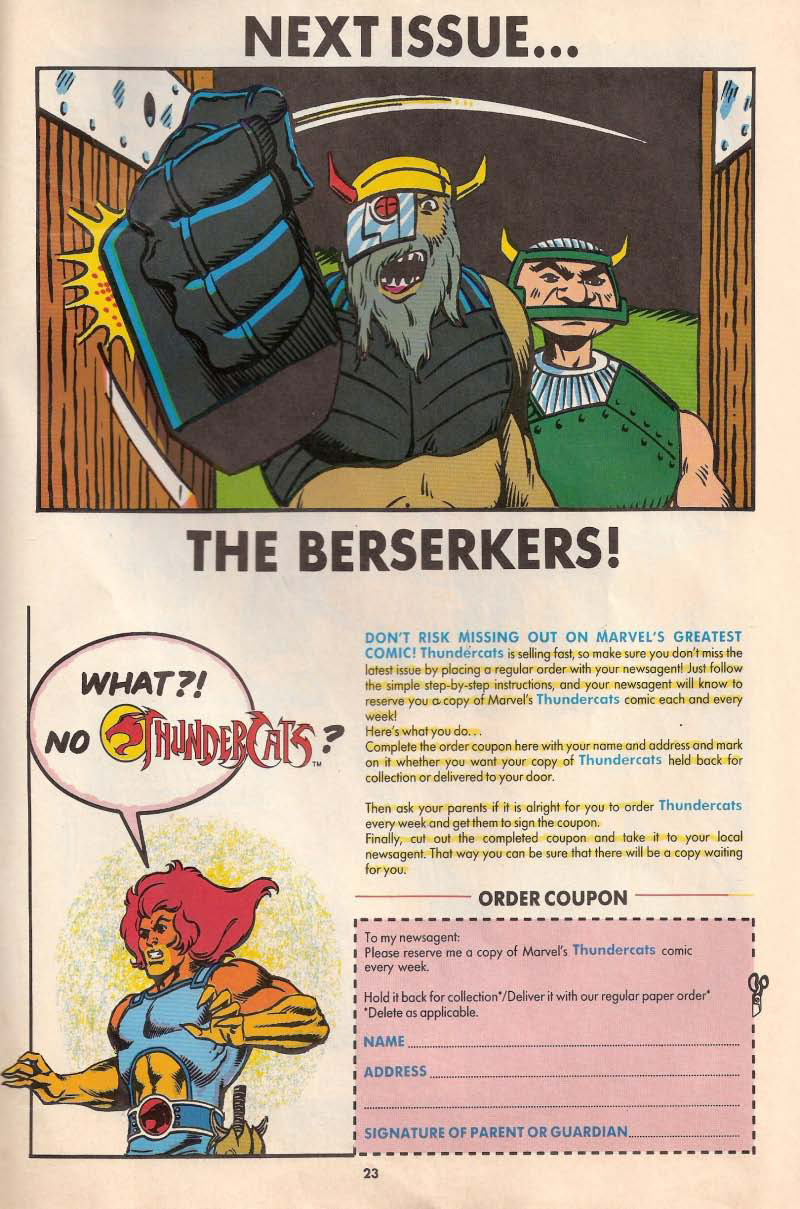 Read online ThunderCats (1987) comic -  Issue #10 - 15