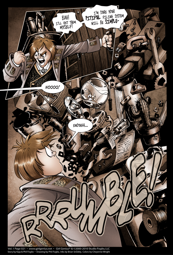 Read online Girl Genius (2002) comic -  Issue #1 - 22