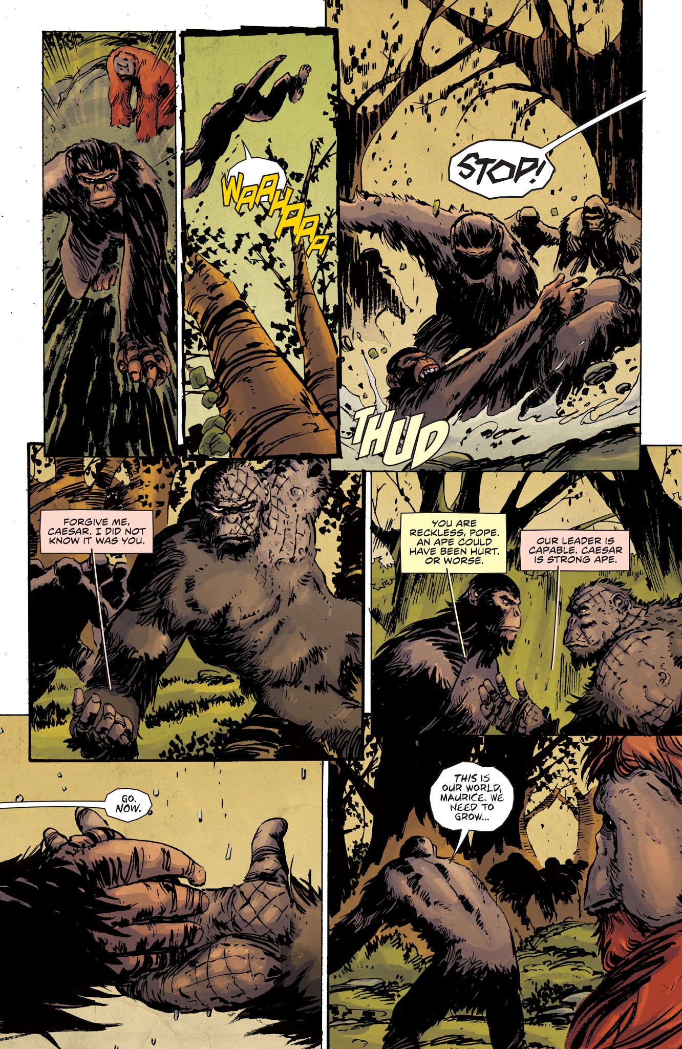 Read online Dawn of the Planet of the Apes comic -  Issue # TPB - 13