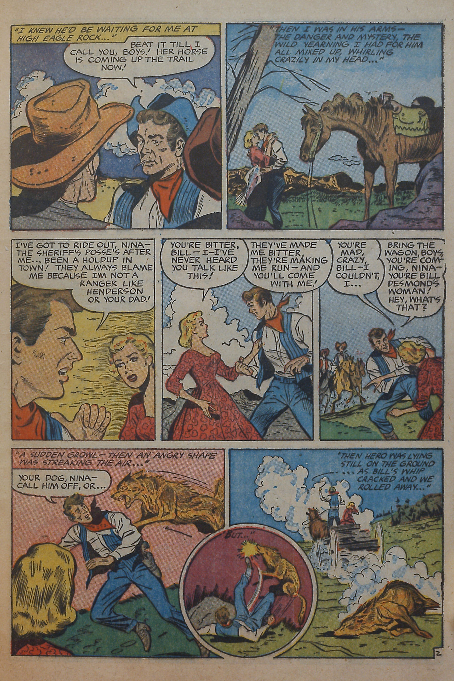 Read online Cowgirl Romances (1950) comic -  Issue #10 - 5