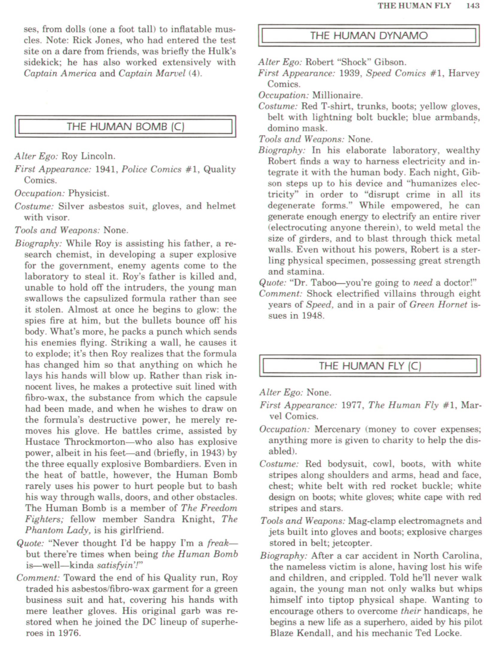 Read online The Encyclopedia of Superheroes comic -  Issue # TPB (Part 2) - 62