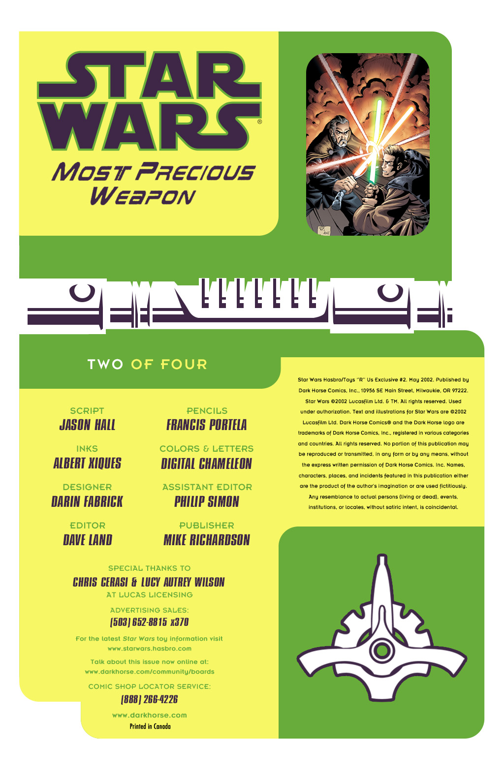 Read online Star Wars: Hasbro/Toys "R" Us Exclusive comic -  Issue #2 - 2