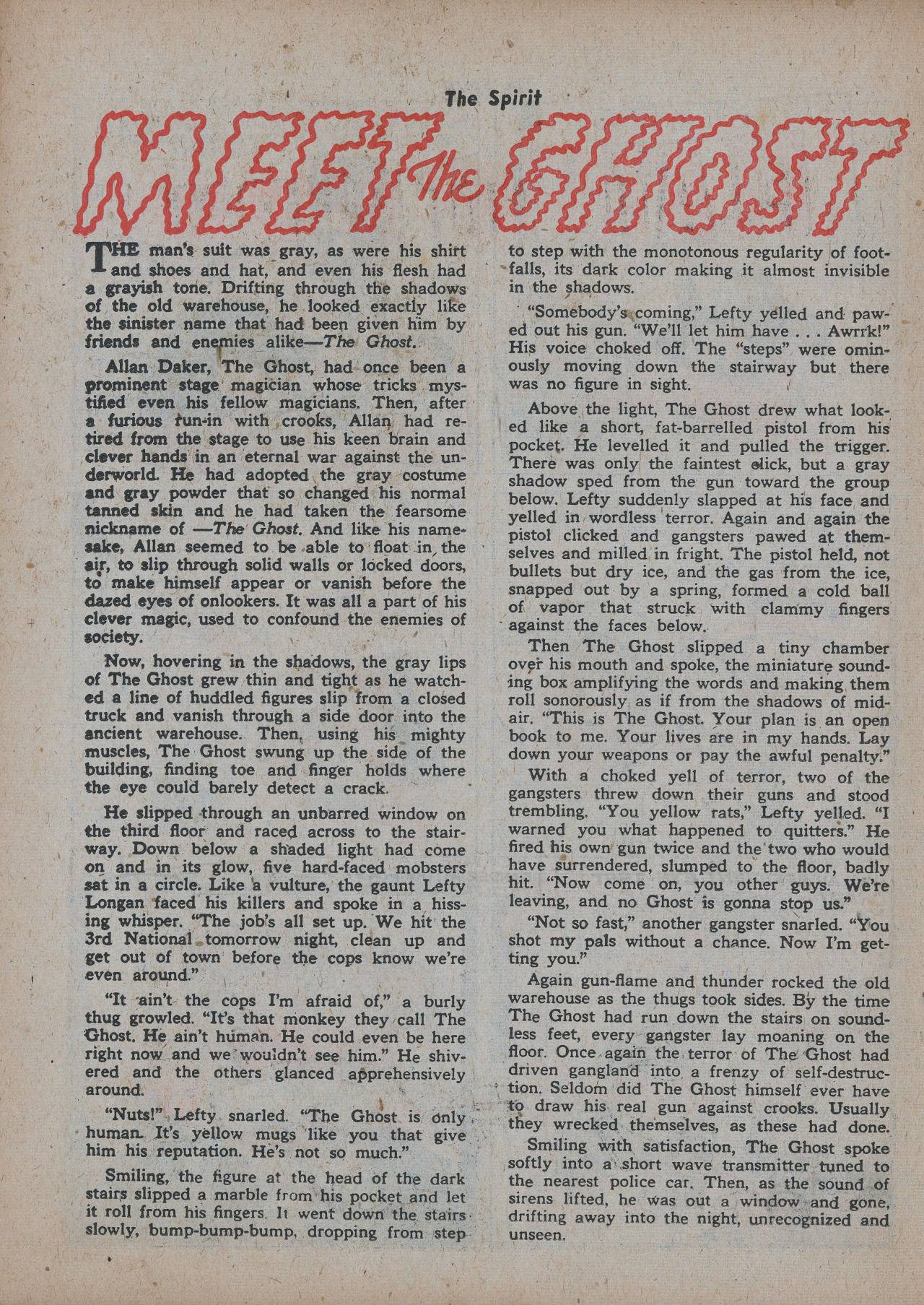 Read online The Spirit (1944) comic -  Issue #18 - 22