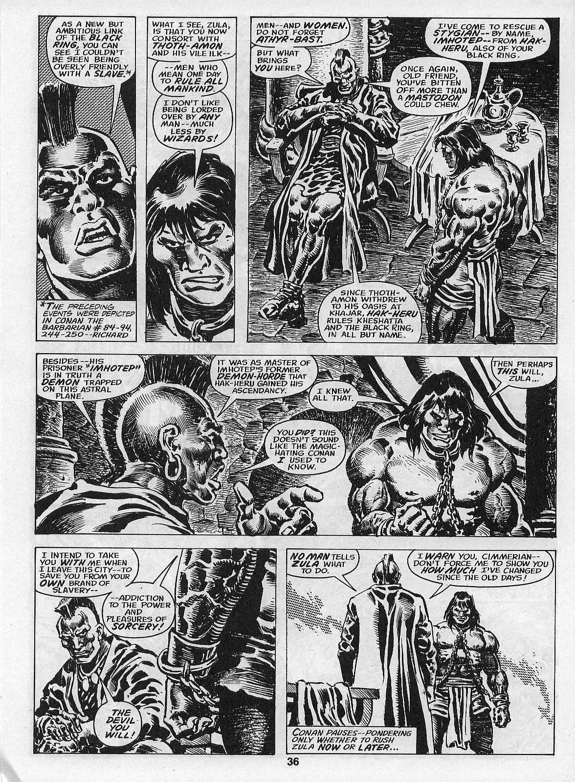 Read online The Savage Sword Of Conan comic -  Issue #205 - 38