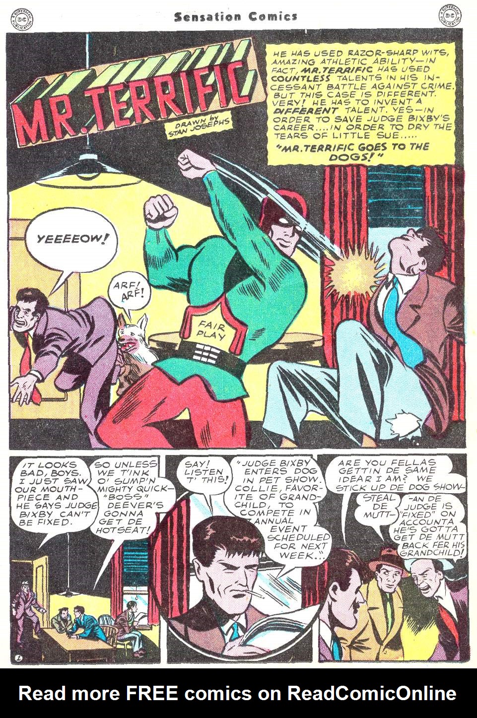 Read online Sensation (Mystery) Comics comic -  Issue #50 - 25
