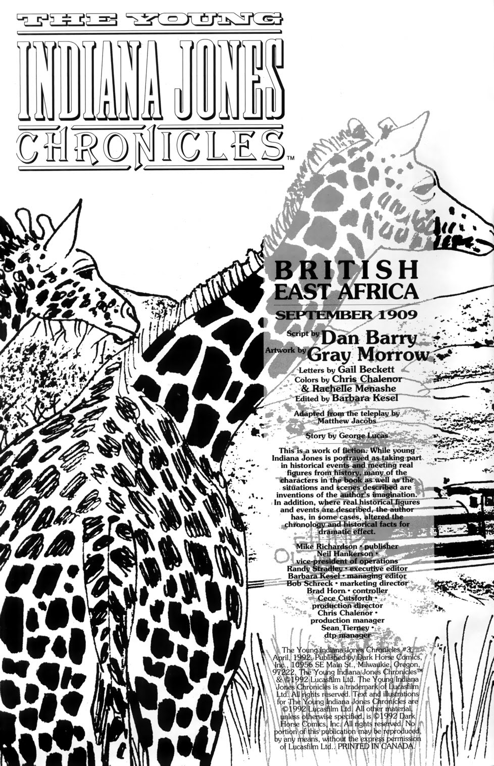 Read online Young Indiana Jones Chronicles comic -  Issue #3 - 2