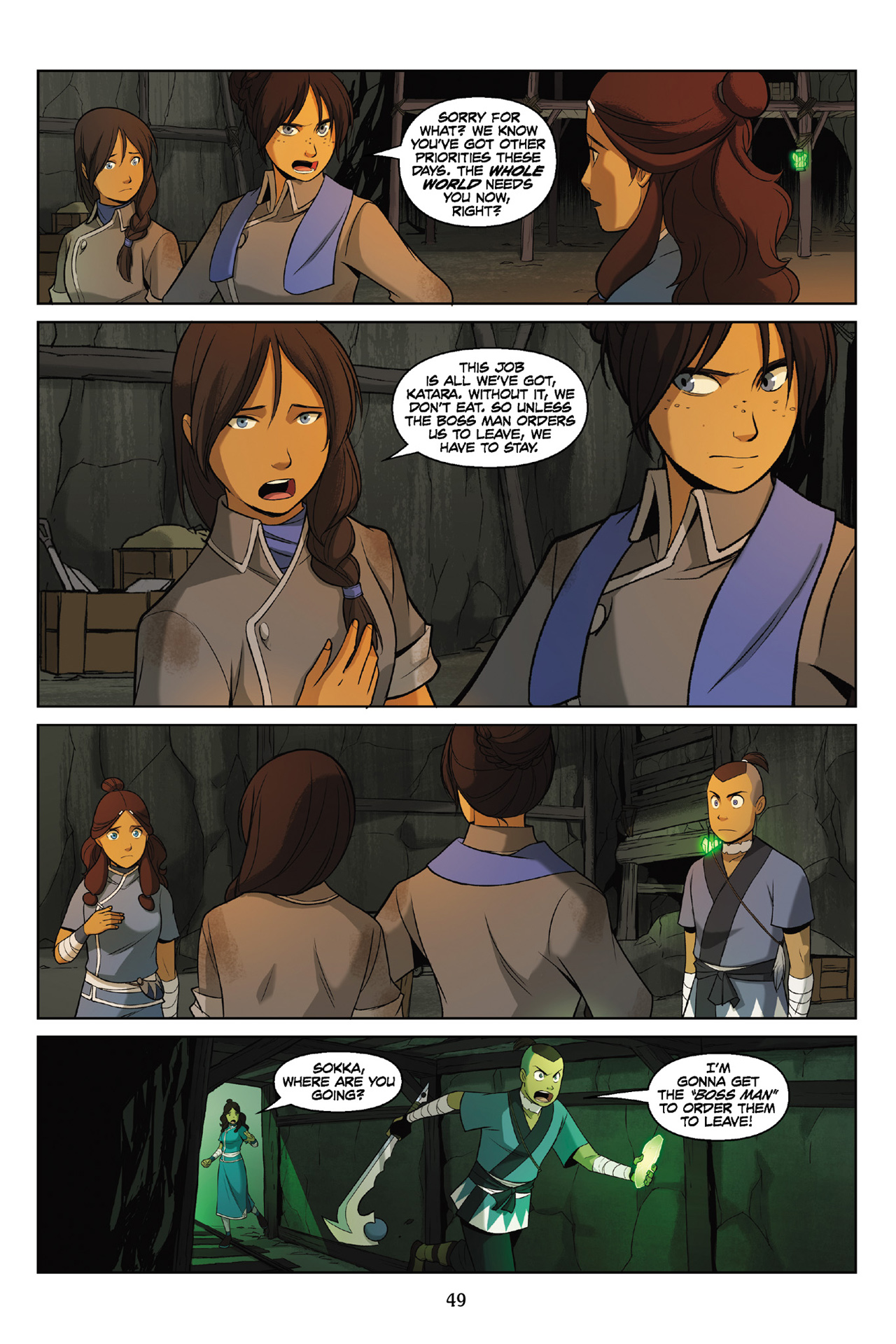 Read online Nickelodeon Avatar: The Last Airbender - The Rift comic -  Issue # Part 2 - 50