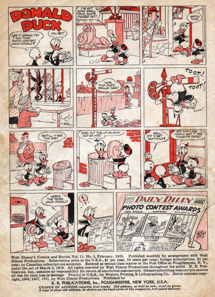 Read online Walt Disney's Comics and Stories comic -  Issue #125 - 2