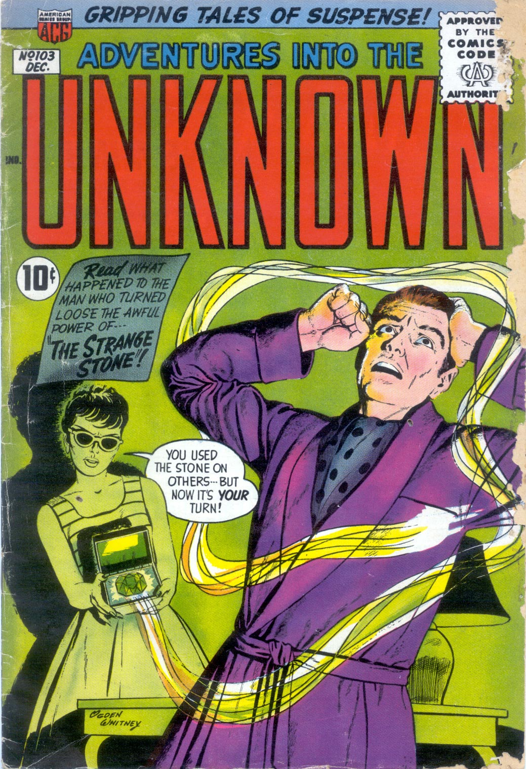 Read online Adventures Into The Unknown comic -  Issue #103 - 1