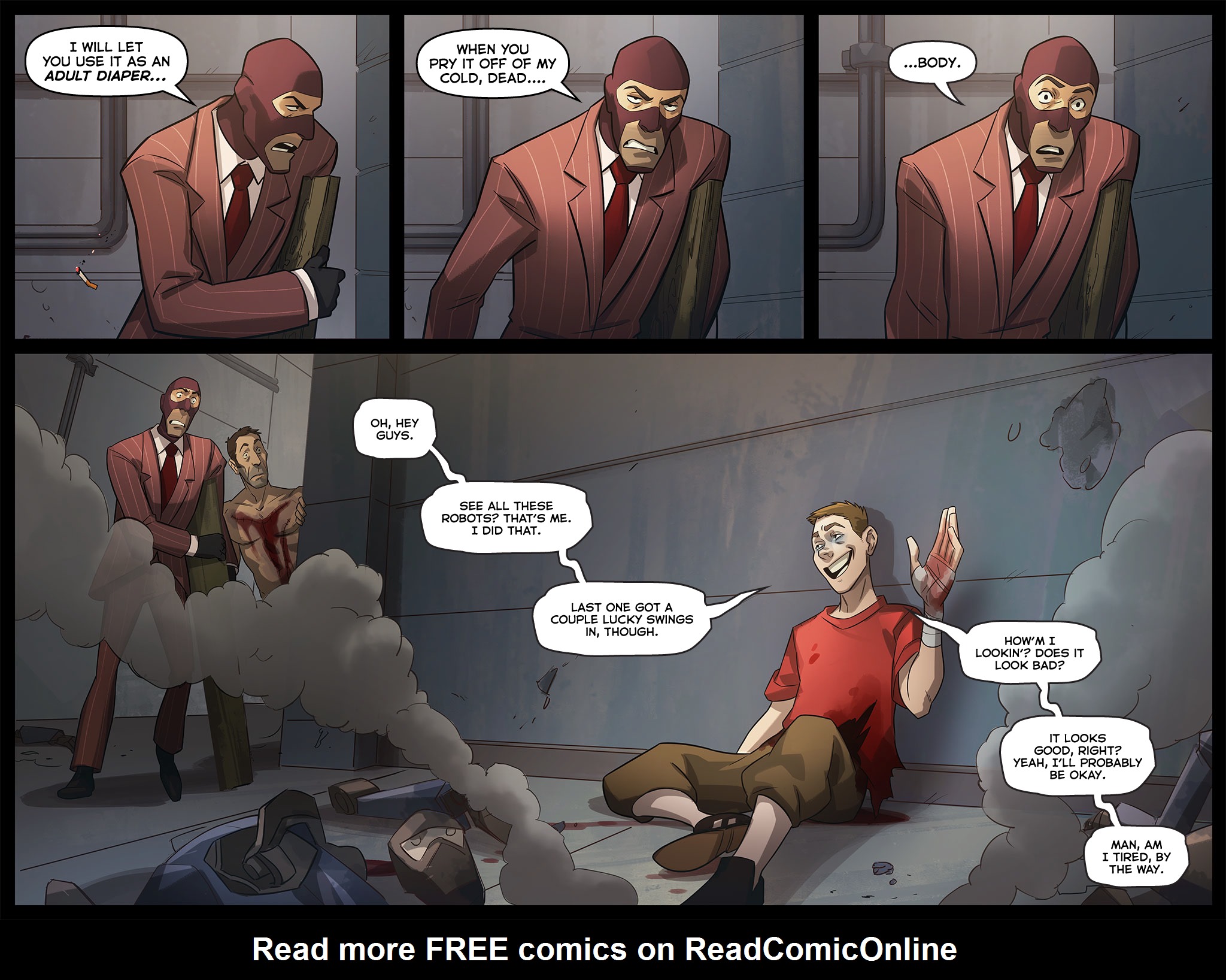 Read online Team Fortress 2 comic -  Issue #6 - 157