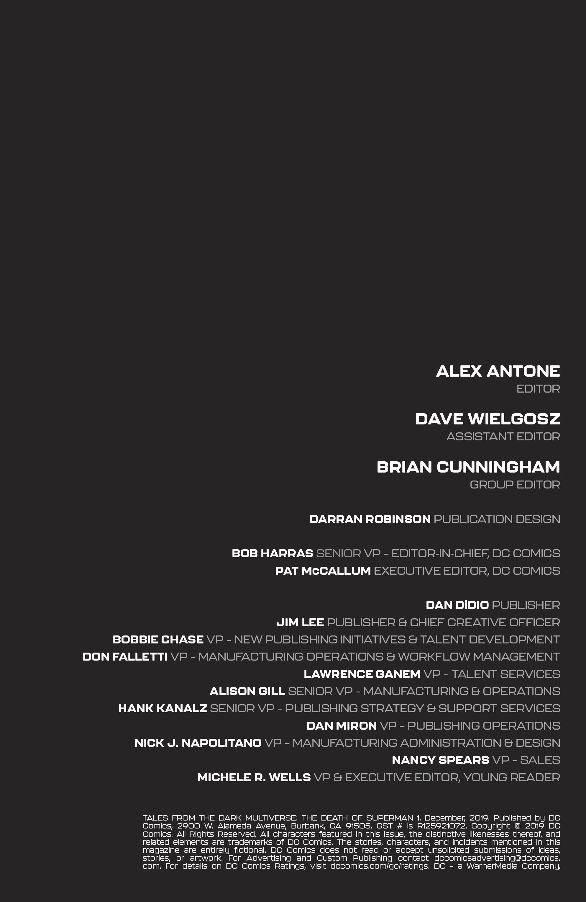 Read online Tales from the Dark Multiverse: Death of Superman comic -  Issue # Full - 52