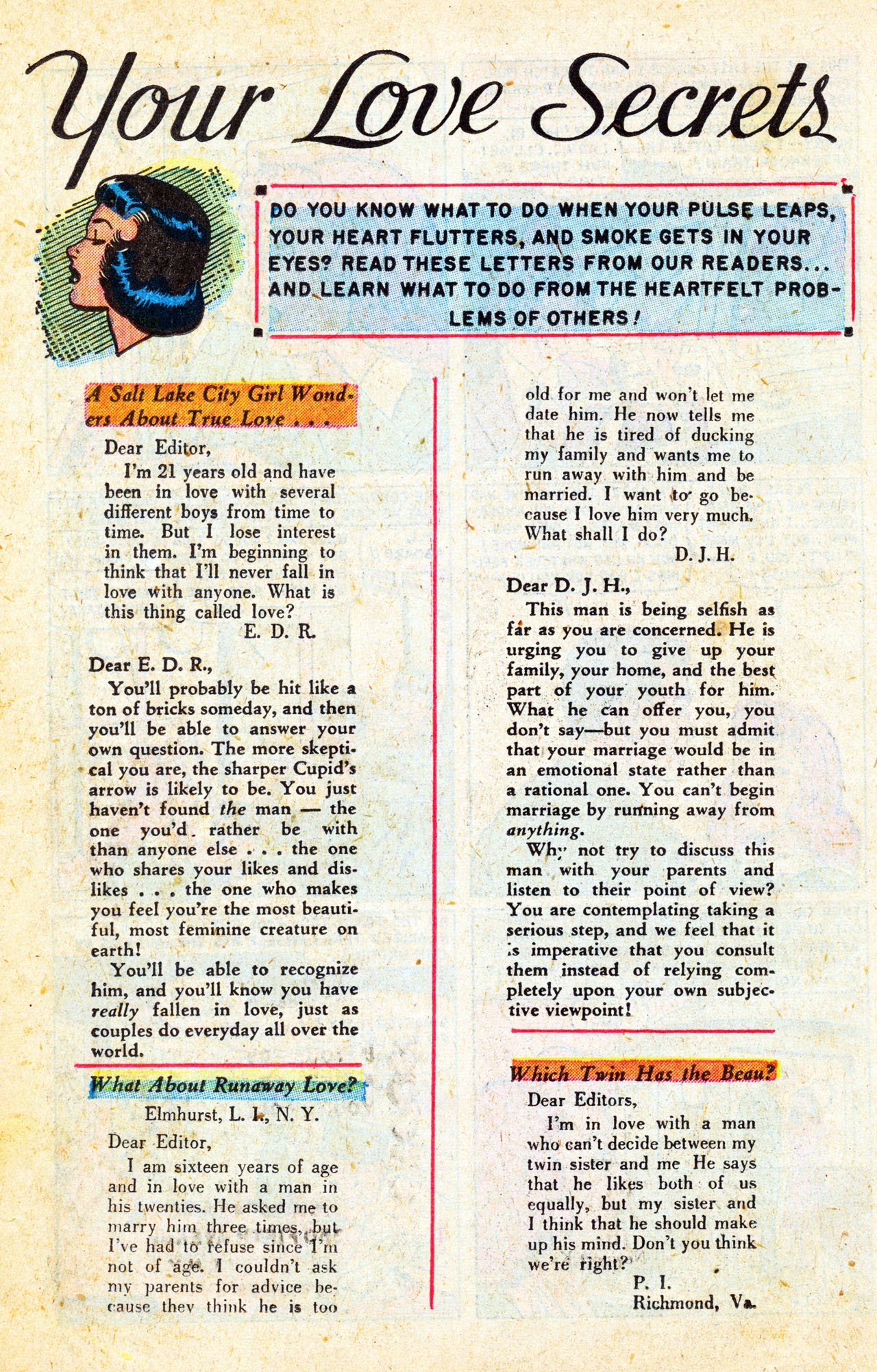 Read online Love Secrets (1949) comic -  Issue #1 - 18