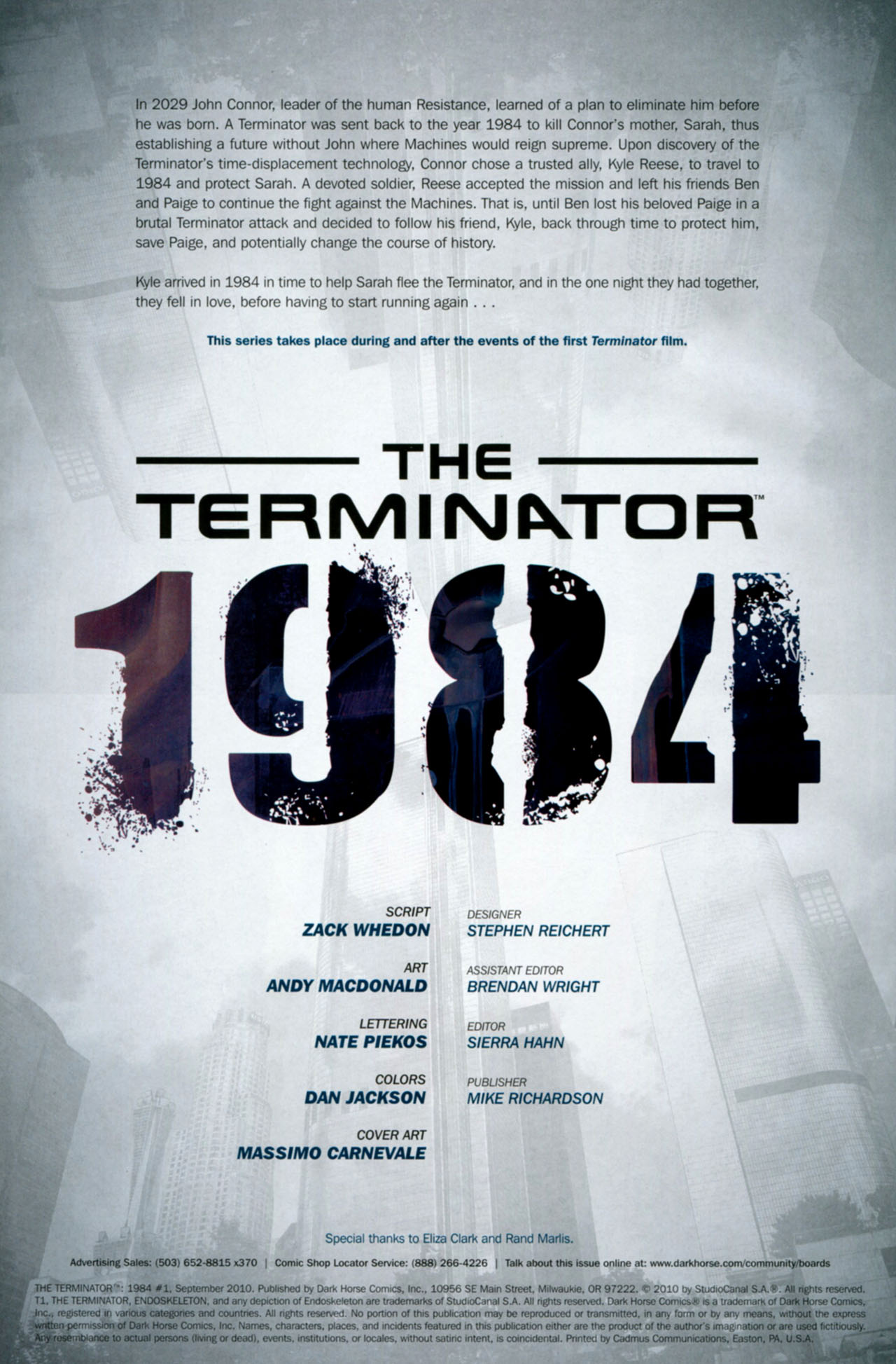 Read online The Terminator: 1984 comic -  Issue #1 - 2
